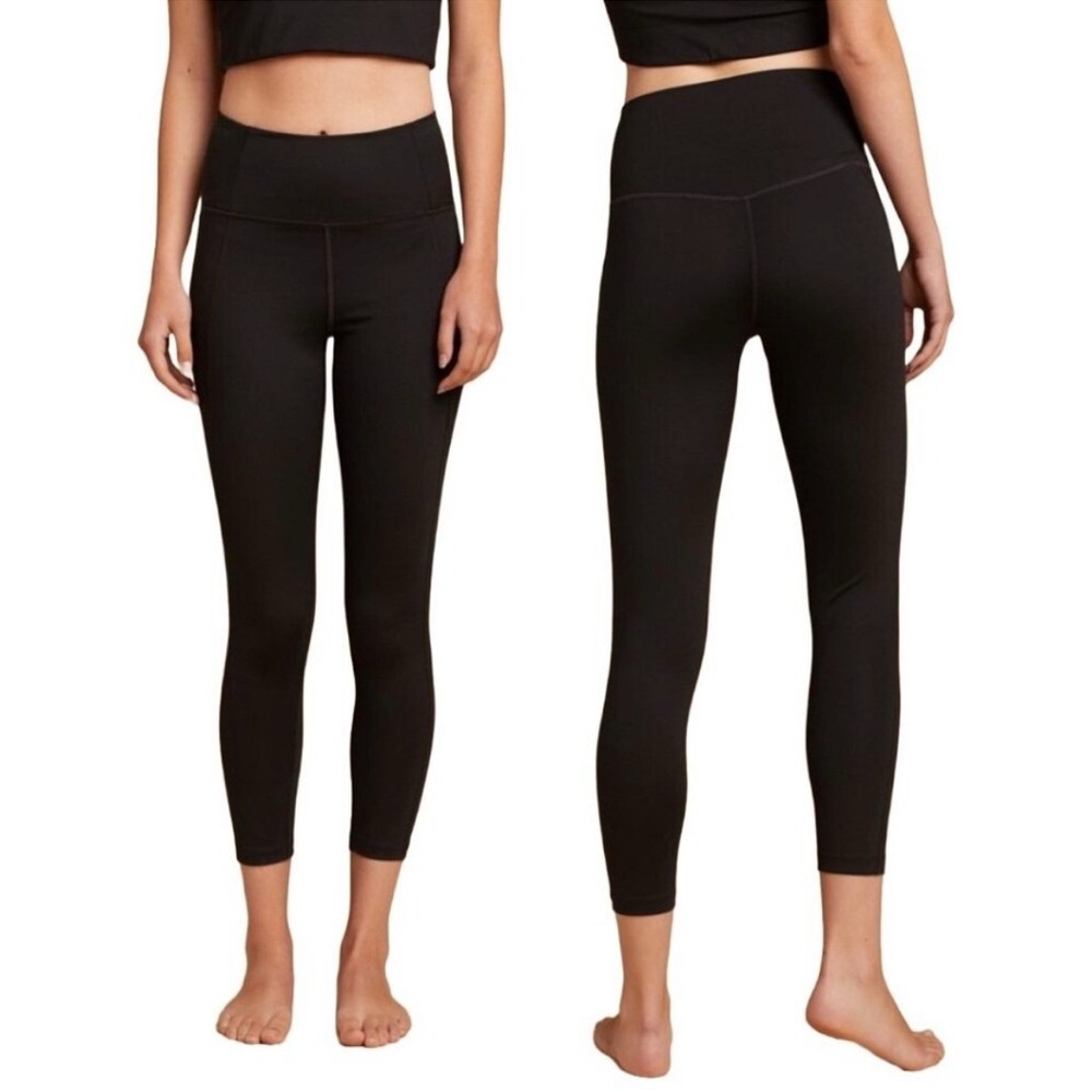 Girlfriend Collective Leggings Size XS Black Ankle Crop